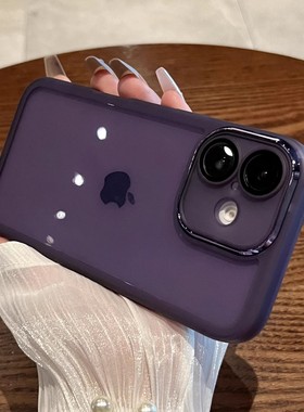 ins简约葡萄紫色适用OPPOA6GT手机壳A6Pro自带镜头膜防尘A6i透明软硅胶A5高级感A3/A2M防摔全包男女A1保护套