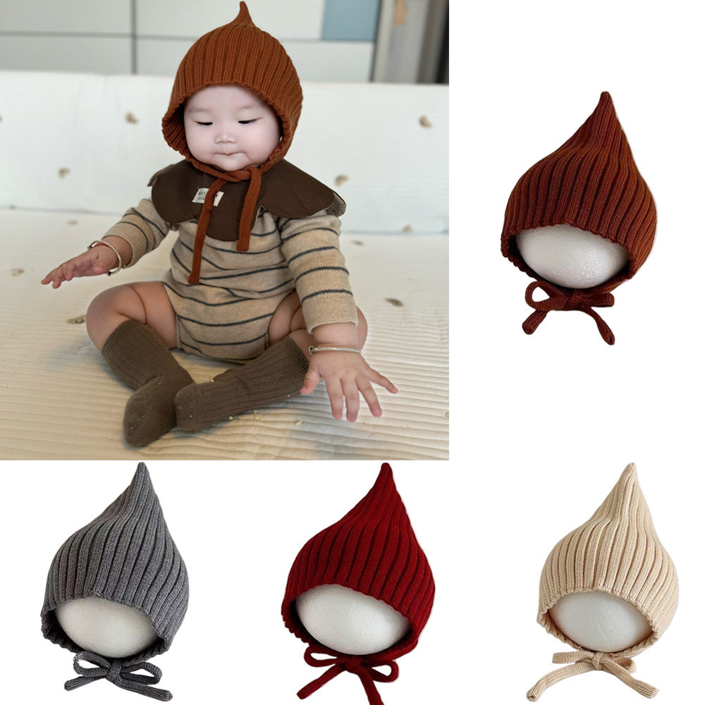 婴儿帽子秋冬季保暖针织护耳帽小月龄宝宝可爱精灵帽婴幼儿毛线帽,童装/婴儿装/亲子装,帽子,淘宝优惠券,粉丝福利购,淘宝优惠卷