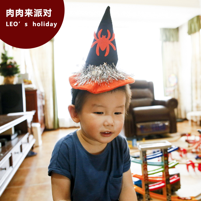 万圣节女巫派对蜘蛛辫子发箍