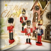 胡桃夹子锡兵士兵国王装 饰摆件男孩女孩生日礼物圣诞节咖啡面包店