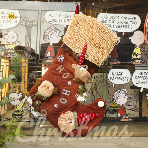 圣诞袜挂件圣诞树店铺橱窗挂饰