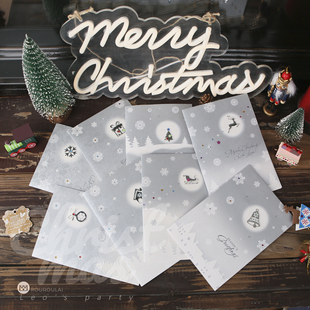 B英文圣诞贺卡耶诞节欧美圣诞卡片祝福立体圣诞节Christmas cards