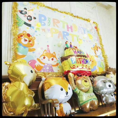 DIY布置装饰生日派对套装家庭