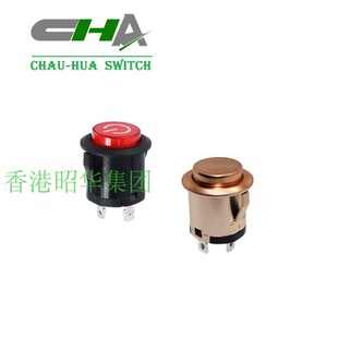 PBS3 童车开关 自锁带灯 22mm开孔 昭华 多色移印 电源按钮开关