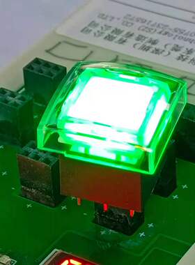 带灯轻触开关 21*21水晶头 音频切换控台专用按键 LED灯可选 喷漆