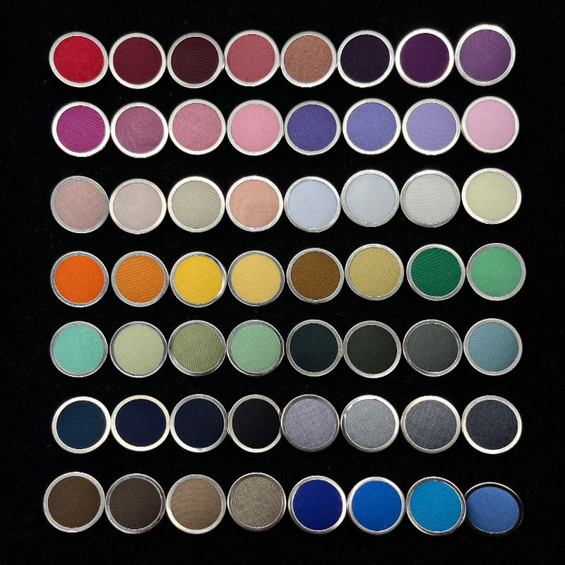 金圈扣西装布斜纹包圈包布纽扣高档西装呢大衣扣子黑色布钮扣配件