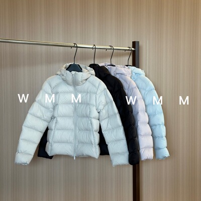 WMM95白鹅棉花糖泡芙连帽高领微收腰羽绒服女秋冬新款百搭保暖