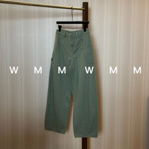 WMM军绿色口袋工装裤女新款休闲百搭韩版时尚气质舒适显瘦裤子