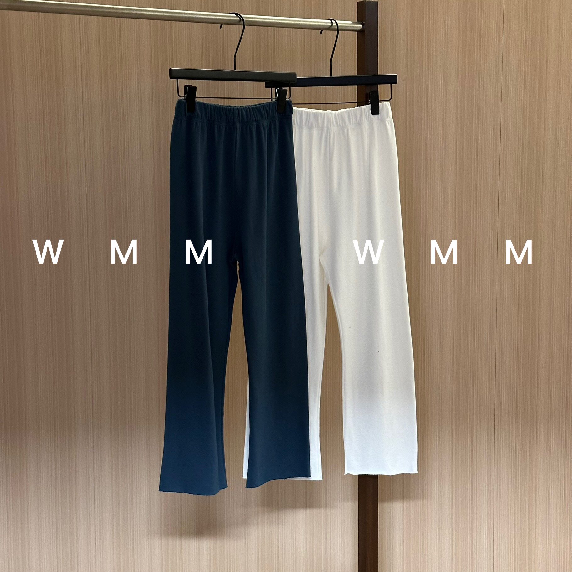 WMM自在休闲裤早春新款百搭女显瘦宽松松紧腰九分纯色运动简约裤