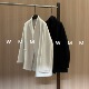WMM小驼V领无扣廓形大衣外套女秋冬新款 时尚 百搭简约慵懒轻奢气质