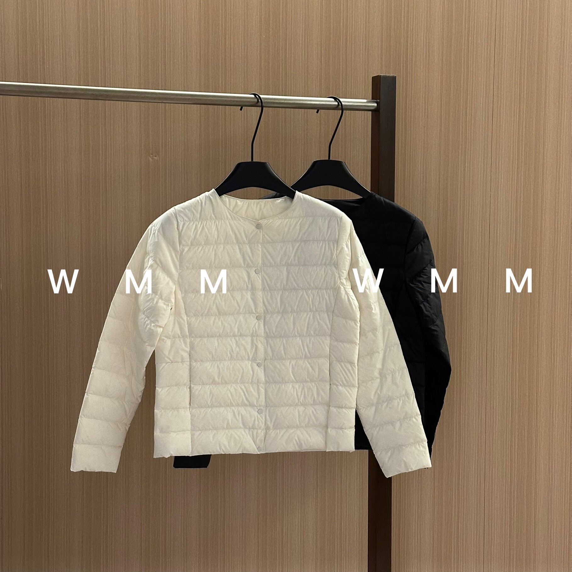 WMM轻暖圆领轻薄白鹅绒羽绒服女内胆短款秋冬新款保暖轻便薄款韩