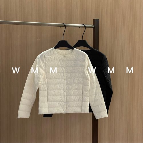 WMM轻暖圆领轻薄白鹅绒羽绒服女内胆短款秋冬新款保暖轻便薄款韩