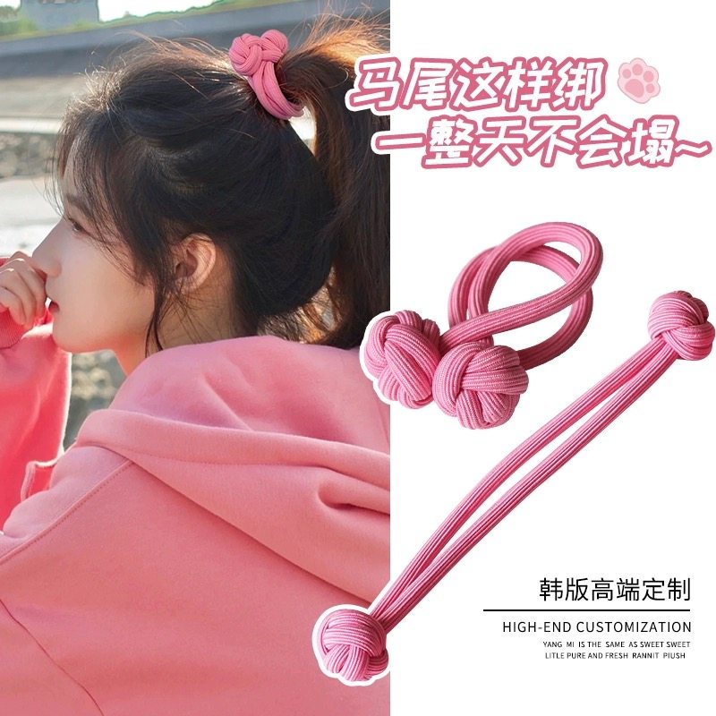 不伤发扎头绳女发圈高马尾固定神器2025新款发饰高弹力耐用橡皮筋
