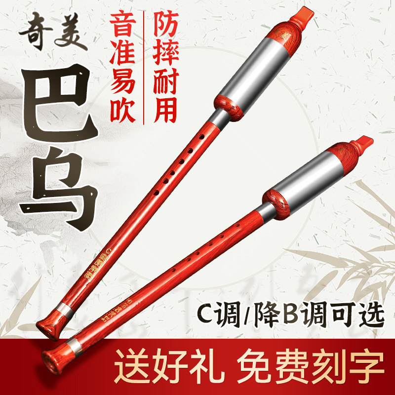 奇美巴乌小学生专用演奏儿童成人C调降B调竖吹巴乌初中生民族乐器