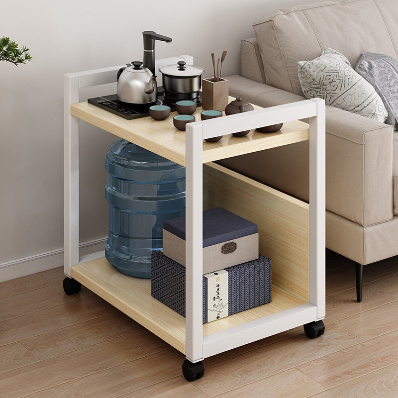 家用可移动茶桌边柜小茶台沙发边几侧边柜现代简约简易移动茶水柜