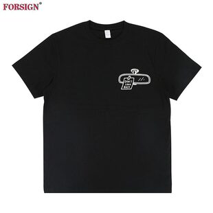 Back后视镜创意恶搞趣味英文字母文字短袖 Look T恤男女 Don