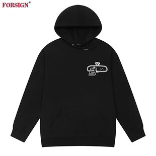 Back后视镜创意恶搞趣味英文字母文字连帽卫衣男女 Look Don