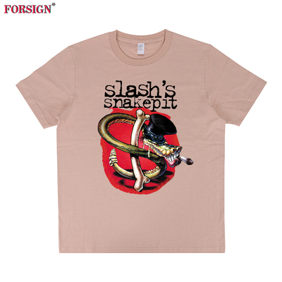 摇滚乐队Slash's Snakepit复古Guns N' Roses枪花玫瑰短袖T恤男女