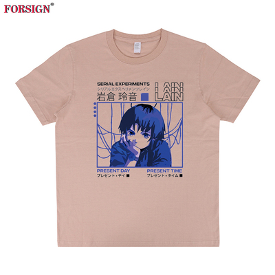 玲音T恤短袖卡通动漫怀旧