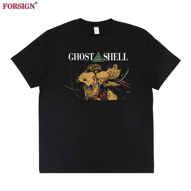 攻壳机动队Ghost in the Shell机械盔甲1995短袖T恤男女复古