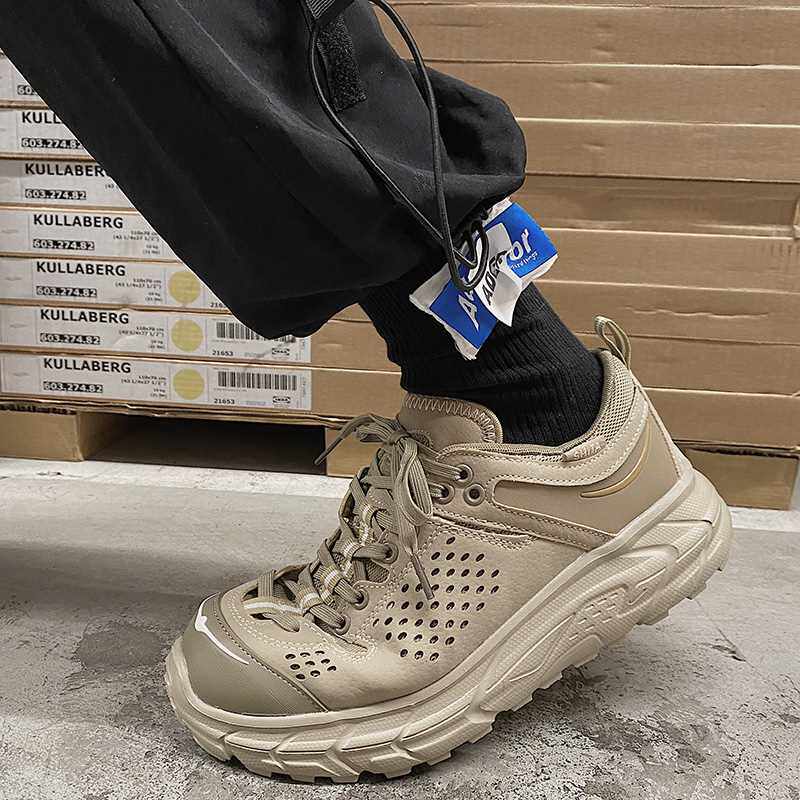 鞋子男潮鞋2022春季新款厚底运动鞋男ins网红余文乐老爹鞋登山鞋