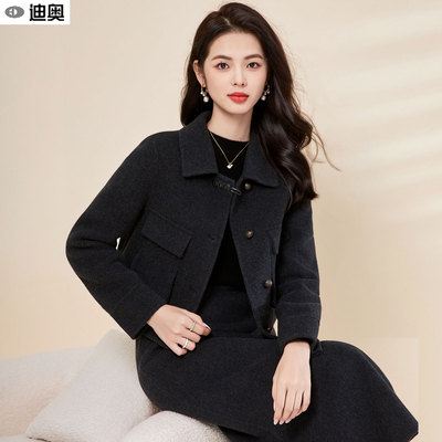 迪奥双面呢羊毛大衣女25秋冬新款