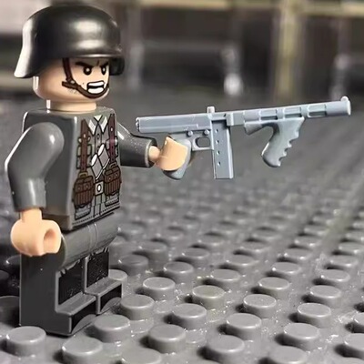 战地1 汤姆逊 积木武器配件（不含人仔 3D打印） 满40包邮