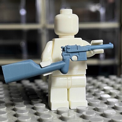 毛瑟C96卡宾型 3D打印 积木武器配件