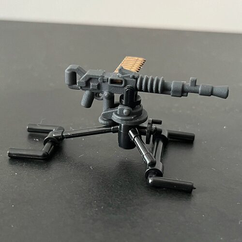 哈奇开斯重机枪 3D打印 积木武器配件