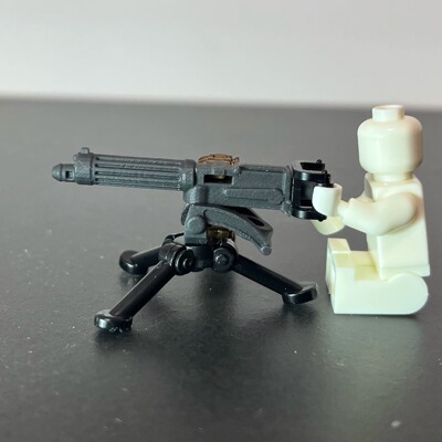 维克斯重机枪 3D打印 积木武器配件 满35包邮