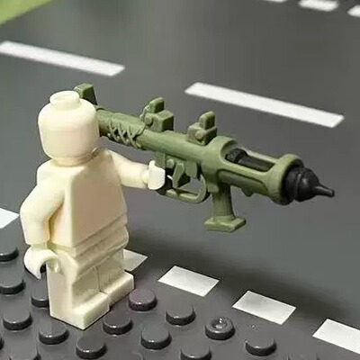 二战英国PIAT反坦克发射器 3D打印 积木武器配件 满35包邮