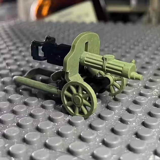 马克沁1910（新款独立护盾） 积木武器配件 满40包邮