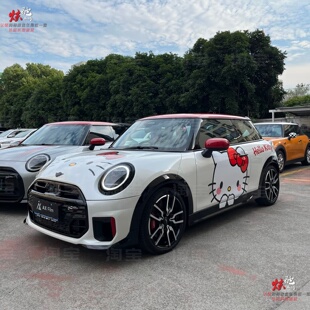 宝马MINI JCW凯蒂猫车贴拉花电动MINI CooperF56J01 F54 R60 贴纸