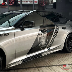 凯迪拉克CT4 贴纸 CT5车贴拉花ATSLCT6卡通XT4XT5变形金刚车身个性