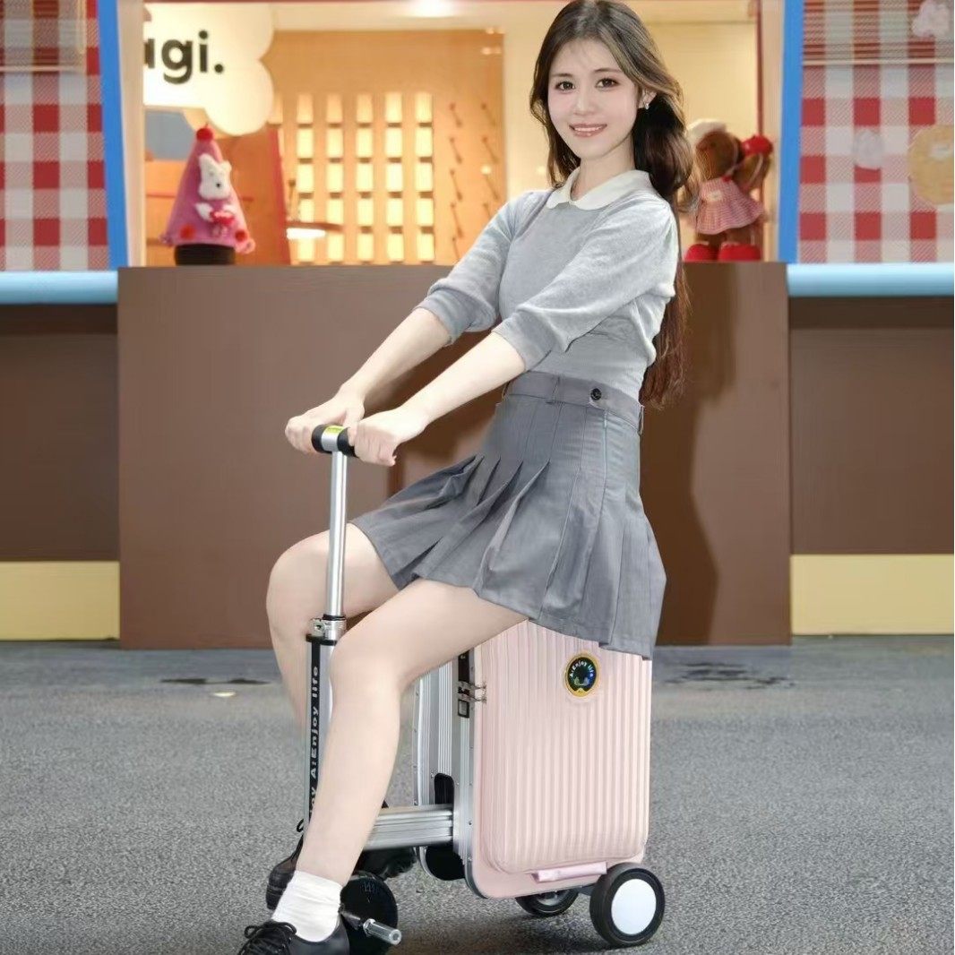 电动行李箱20寸可骑行拉杆箱电动伸缩智能旅行箱可登机金属男女,箱包皮具/热销女包/男包,旅行箱,淘宝优惠券,粉丝福利购,淘宝优惠卷