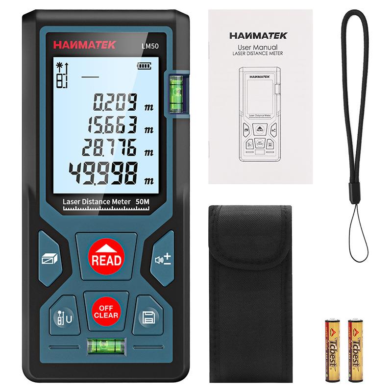 激光测距仪50m100m数字尺测试工具高精度