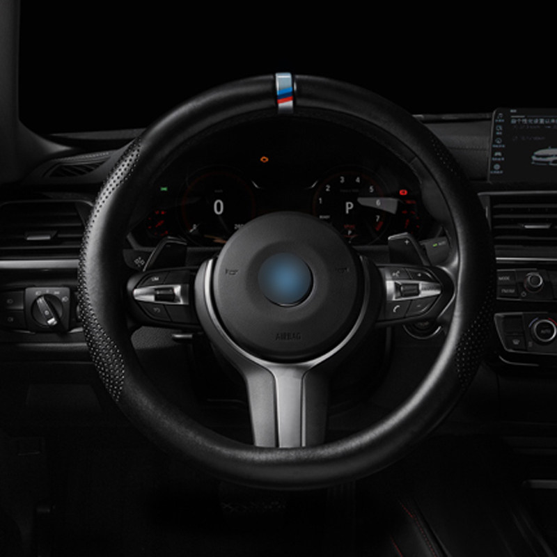 适用于新款小鹏P7 P5 G3 G9真皮方向盘套四季通用汽车把套免手缝