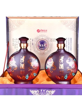 天津津酒 地祥 52度500mL*2 浓香型 白酒 祥凤系列礼盒装送礼长辈