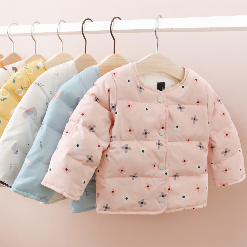 宝宝羽绒服女小童洋气冬男冬季轻薄白鸭绒内胆1岁儿童2024新款3三