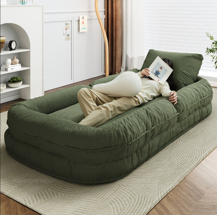 懒人沙发可躺可睡人类狗窝卧室小沙发榻榻米可折叠沙发床两用躺椅