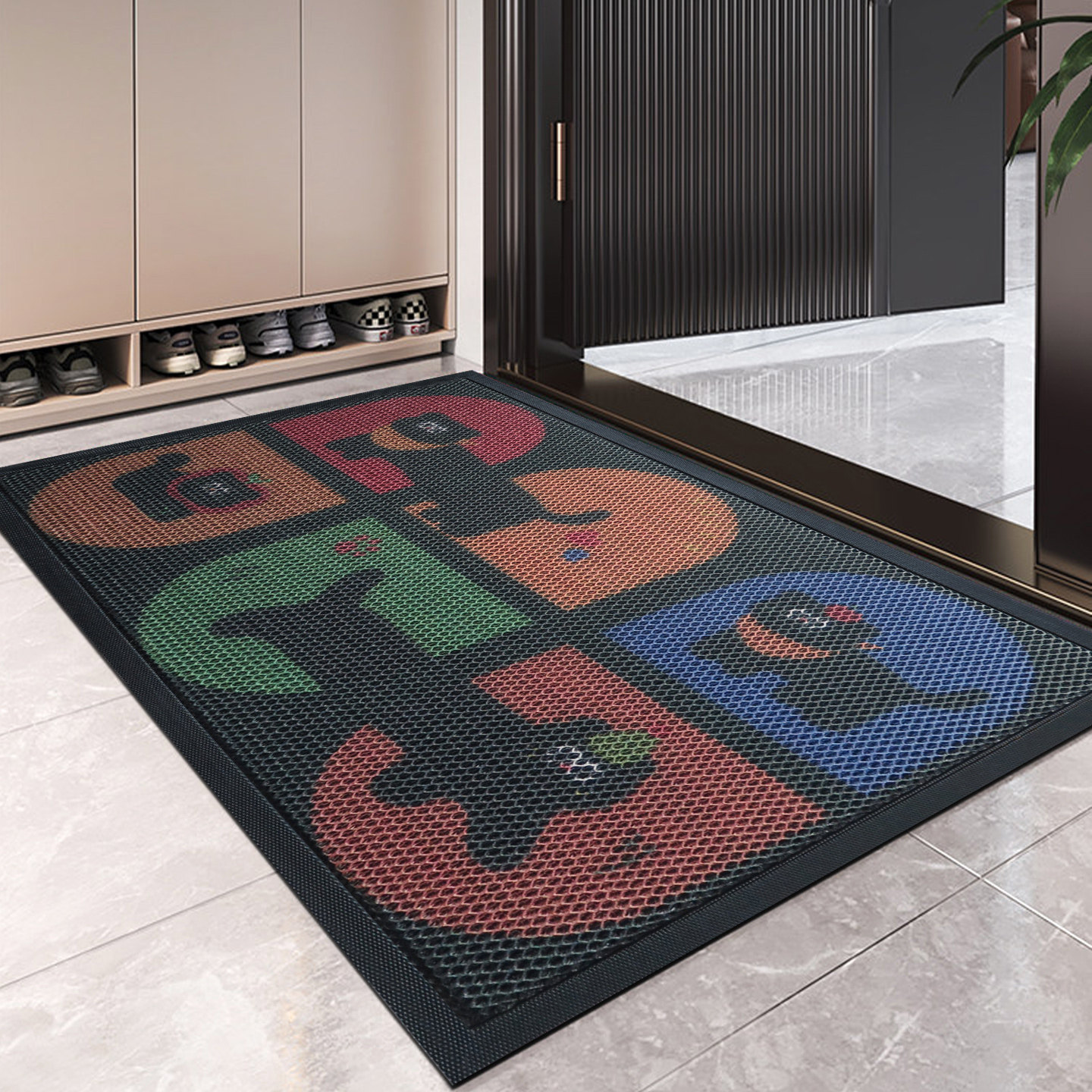 弹力防滑蹭土入户门地垫玄关脚垫图片