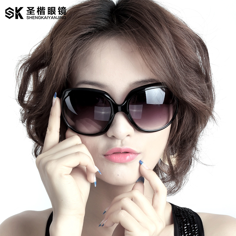 近视太阳镜女潮有度数的太阳眼镜时尚近视墨镜女圆脸开车偏光
