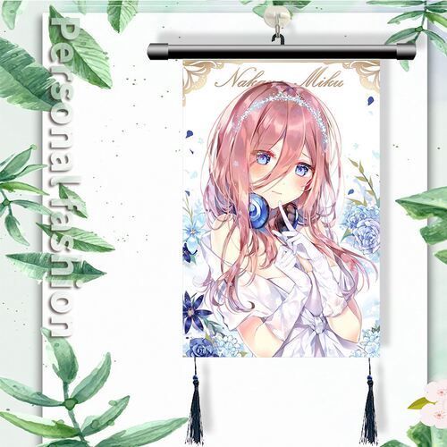 五等分的花嫁 一花二乃三玖四叶五月2周边挂画海报房间壁画挂轴