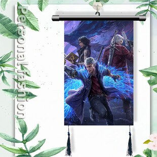 鬼泣 但丁 维吉尔 尼禄周边挂画海报房间壁画挂轴挂图装饰画