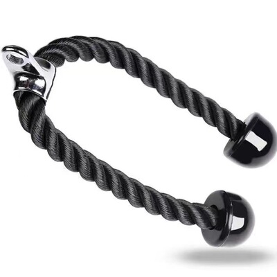 Triceps training device, gantry, downward pressure rope move
