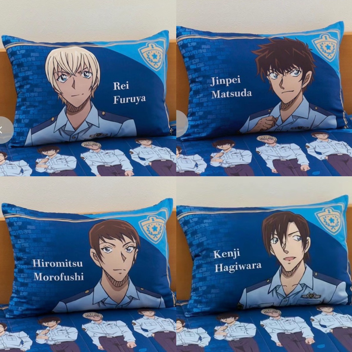 安室透降谷零松田阵平萩原研二诸伏景光警校波本枕套枕头被套柯南