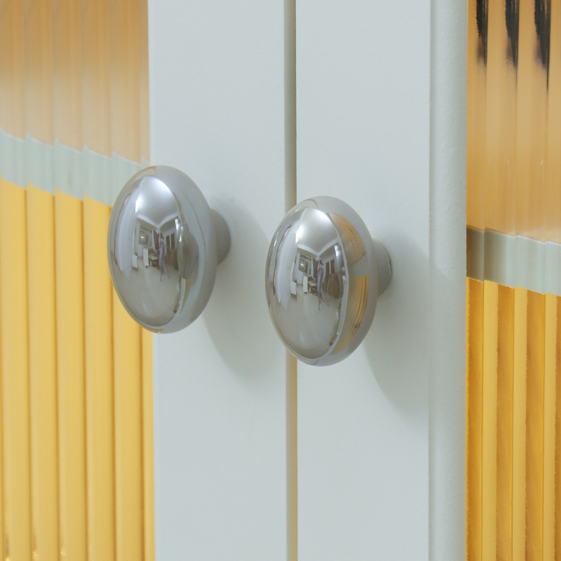 法式珍珠鸽子蛋衣柜拉手陶瓷单孔