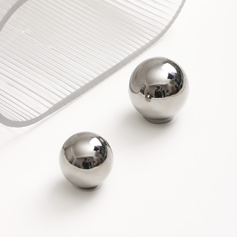 轻奢派法式圆球柜门拉手银色高级