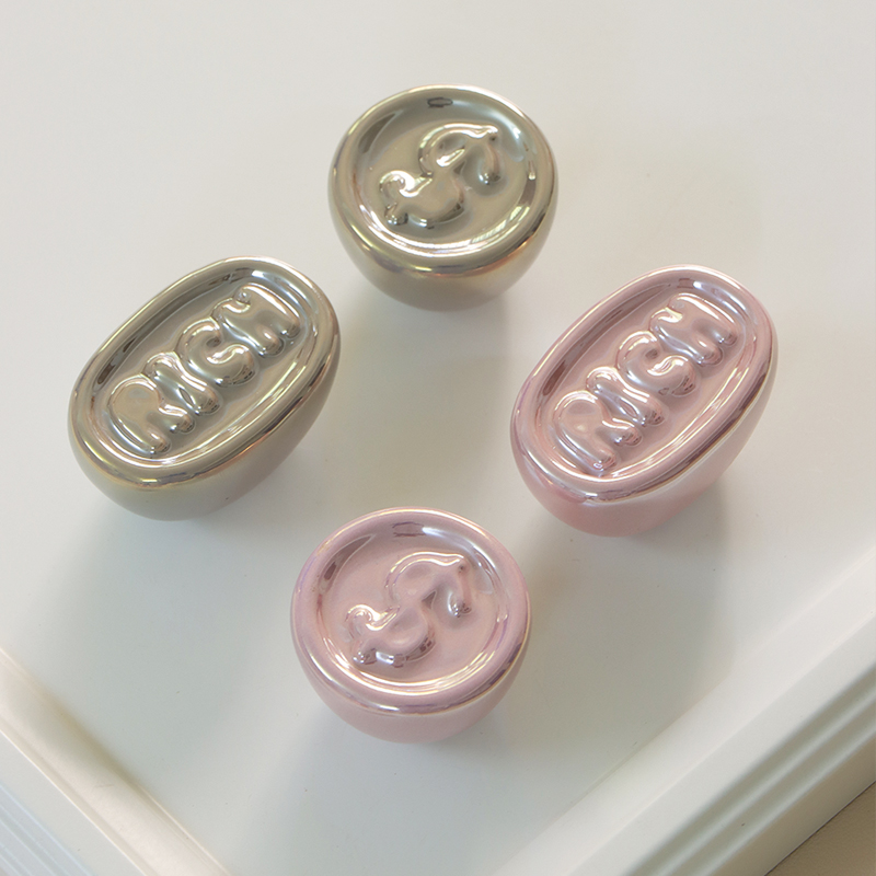 有钱花金币衣柜拉手陶瓷单孔法式