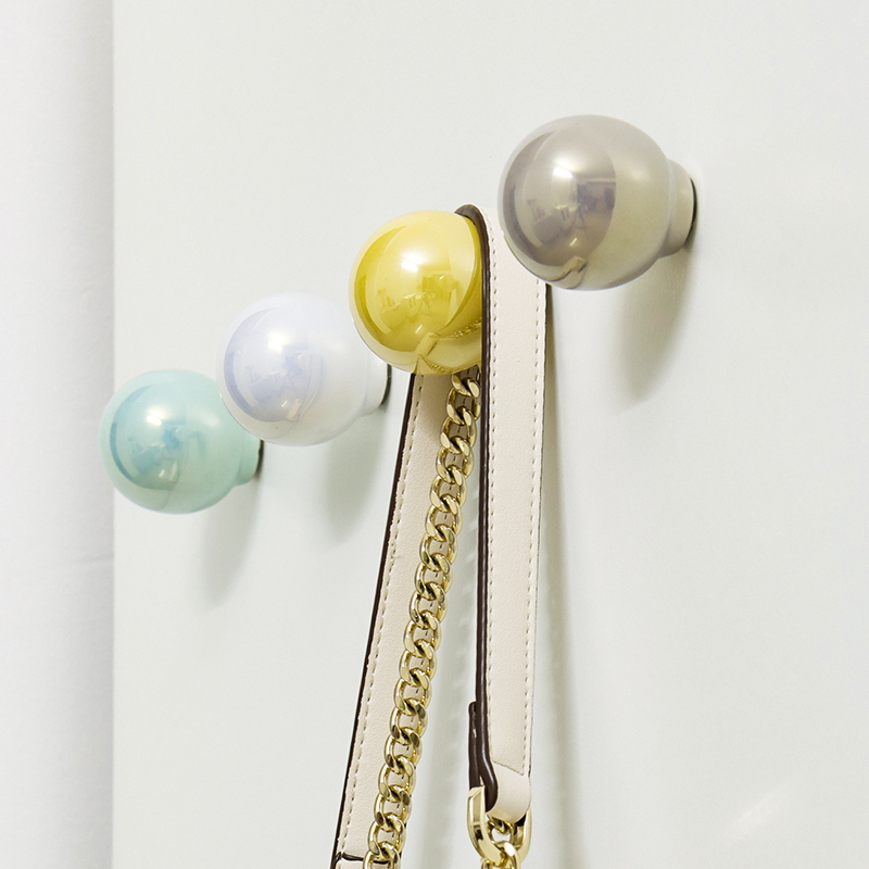 法式圆球挂衣钩单钩陶瓷